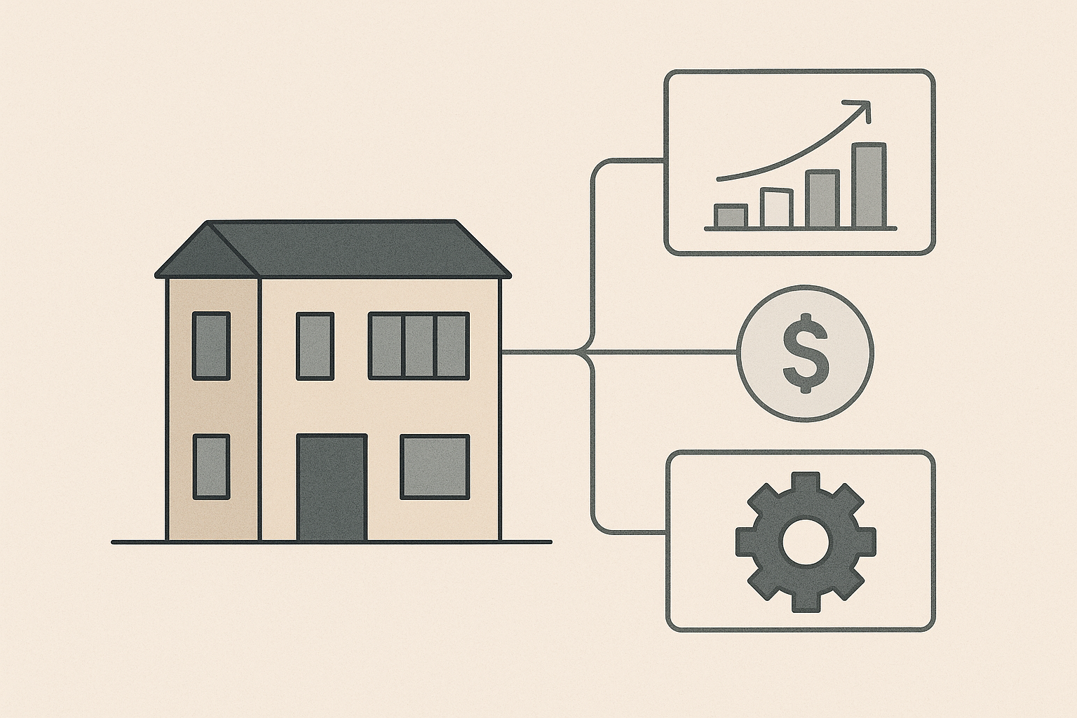 Ilustración sobre automatización financiera en pymes